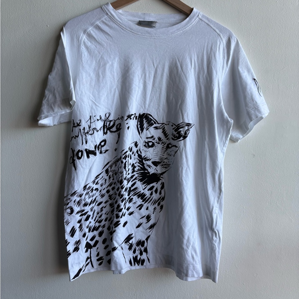 DIOR Leopard Head Cotton Crewneck